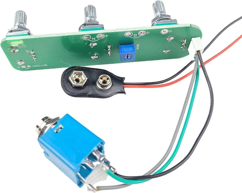 Kaynes JB jazz electric bass active electronic amplifier circuit Pickup Wiring Harness BJB Preamp with Gain - Image 3